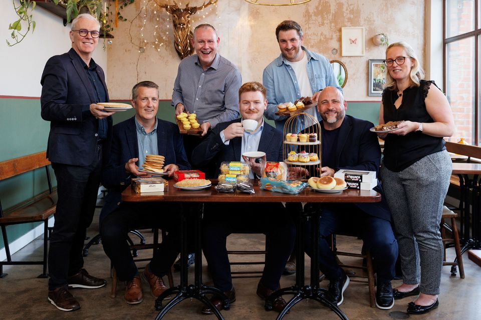 From left, Brian McErlain, Bertie's Bakery, Eugene Wallace, Allied Bakeries (Sunblest), Gary Martin, Irwin's Bakery, Ben McFadden, Tesco NI, Kingsley Burrows, Genesis Bakery, Timothy Graham, Grahams Bakery and Gillian Castles of Holmes Bakery